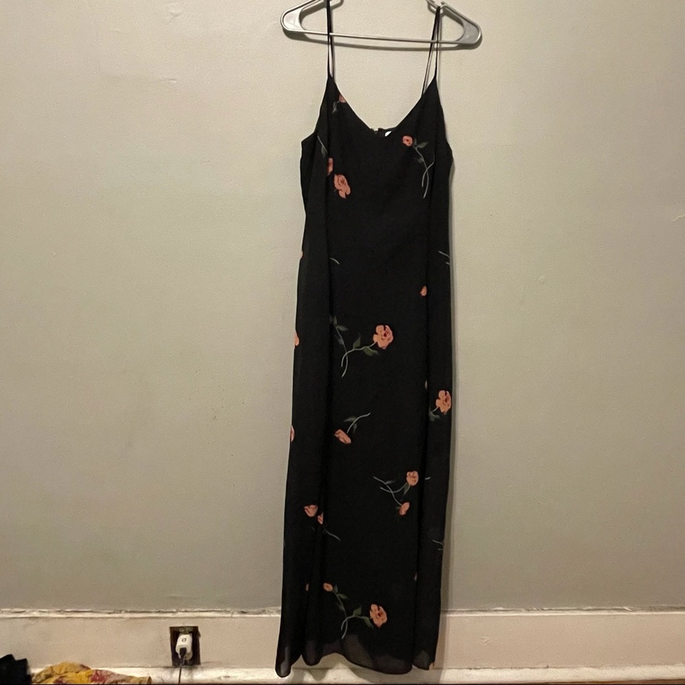 Black maxi dress